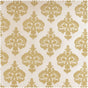 Beatrice Champagne Beige Damask Designer Flocked Custom Curtain