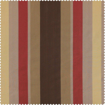 Mirage Gold, Green & Red Designer Striped Faux Silk Swatch - HalfPriceDrapes.com