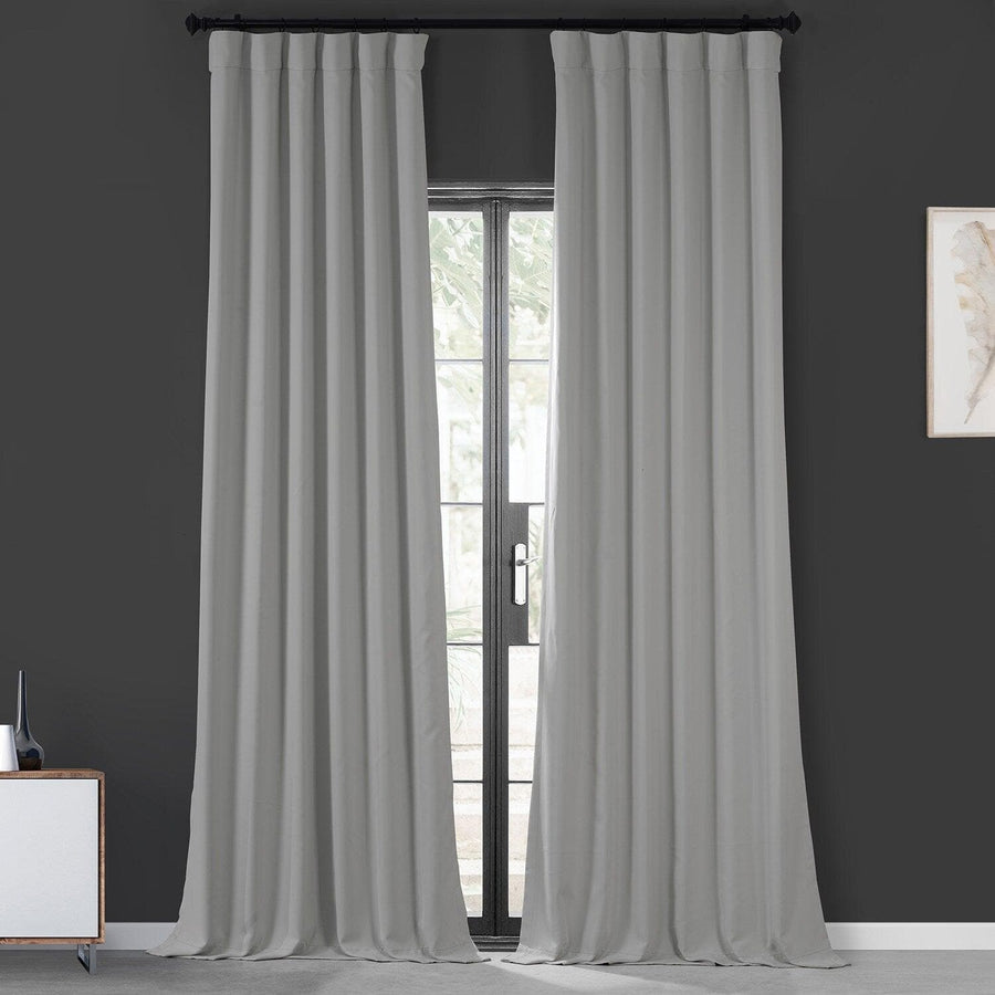 Traventine Greige Performance Woven Hotel Blackout Curtain Pair (2 Panels)