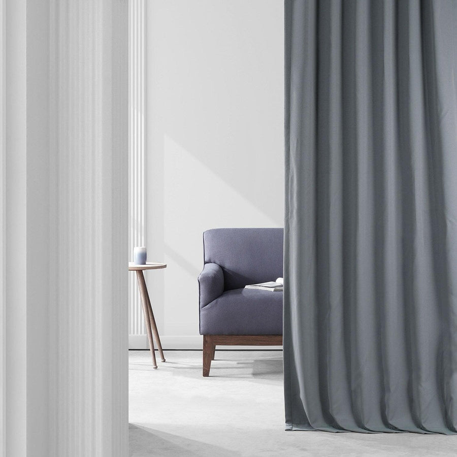 Décor Grey Performance Woven Hotel Blackout Curtain Pair (2 Panels)