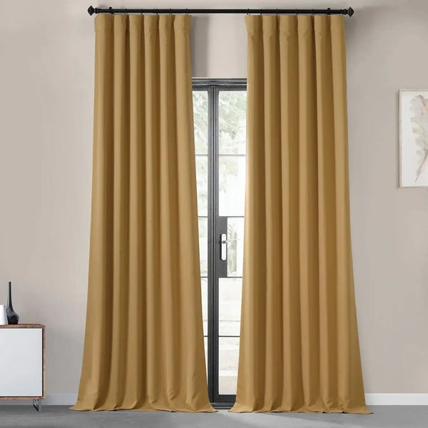 KoTing Gold Blackout Curtain - 1 Panel Grommet Top Room Darkening Drape, 42" W X 100" L, Polyester - View #2