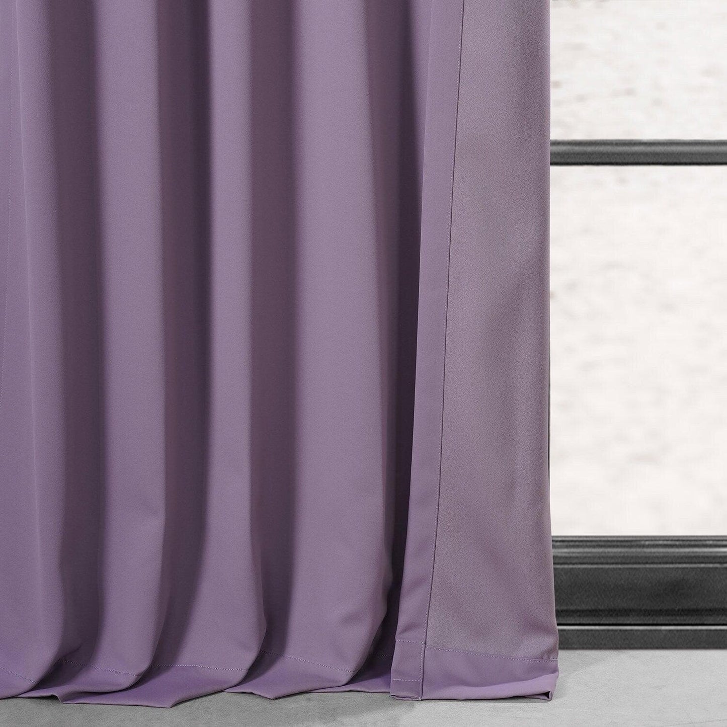 Boho Purple Performance Woven Hotel Blackout Curtain Pair (2 Panels)