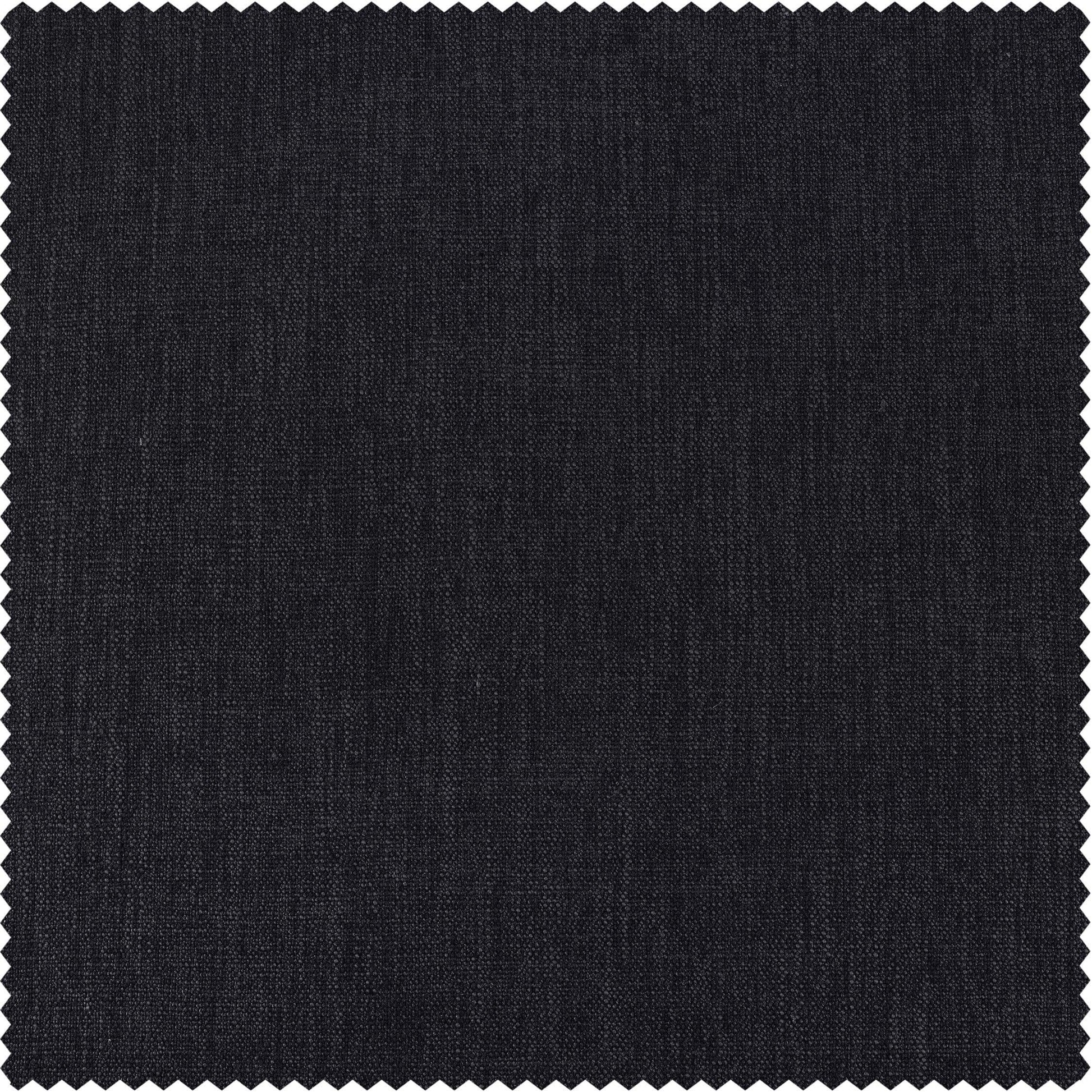 Nightshade Grey Pebble Weave Faux Linen Swatch - HalfPriceDrapes.com