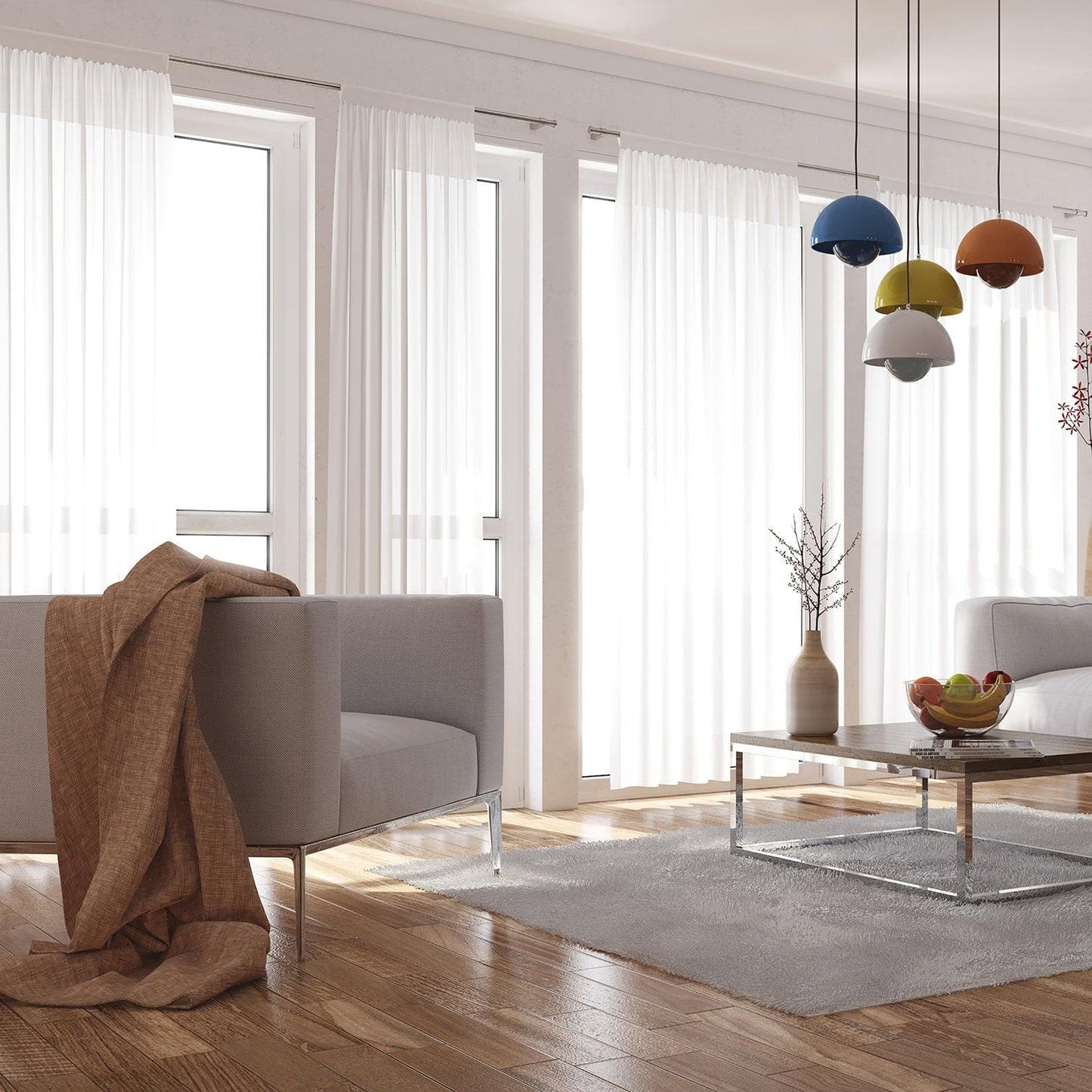 Purity White Deluxe French Linen Custom Curtain - HalfPriceDrapes.com