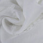 Antares White Striped Patterned Faux Linen Swatch