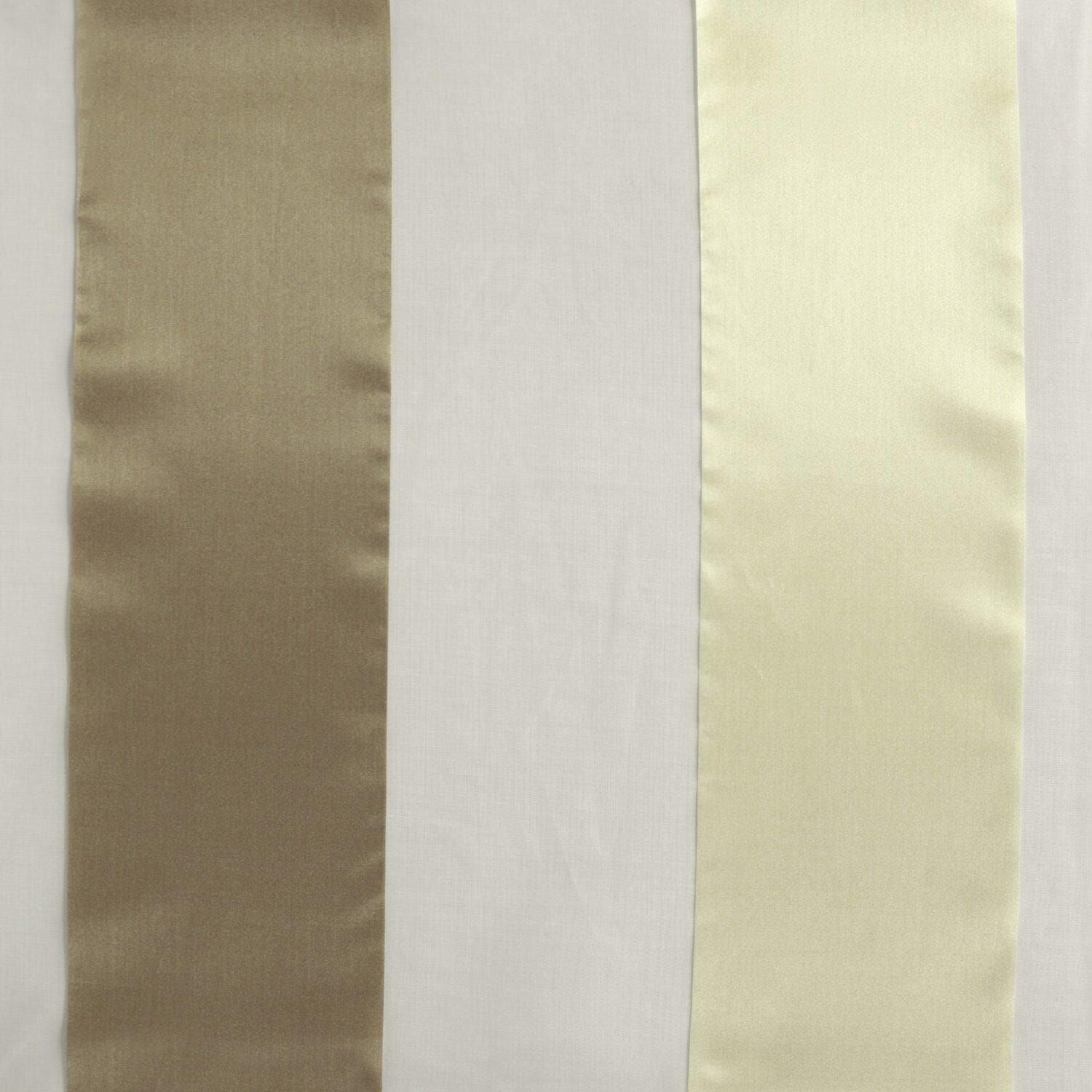 Burnished Gold Organza Vertical Stripe Sheer Swatch - HalfPriceDrapes.com
