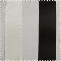Buffed Black & White Organza Vertical Stripe Sheer Swatch - HalfPriceDrapes.com