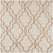 Saida Natural Embroidered Geometric Patterned Faux Linen Sheer Curtain