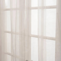 Off White Solid Faux Organza Sheer Swatch - HalfPriceDrapes.com