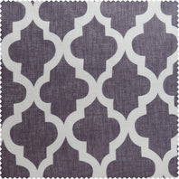 Birmingham Mulberry Printed Faux Linen Sheer Swatch - HalfPriceDrapes.com