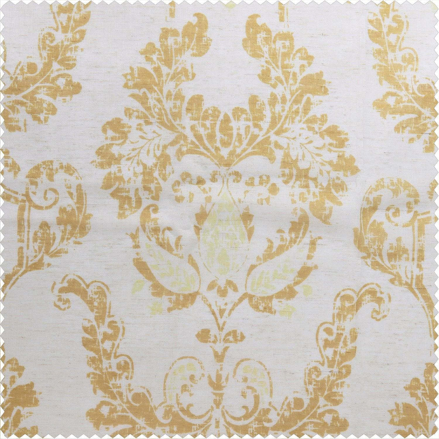 Terrace Gold Printed Polyester Swatch - HalfPriceDrapes.com