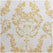 Terrace Gold Damask Printed Sheer Curtain