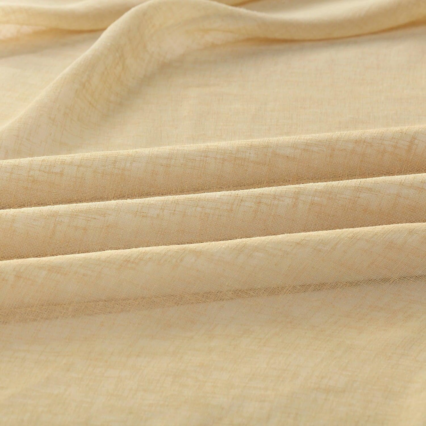 Golden Haze Textured Faux Linen Swatch