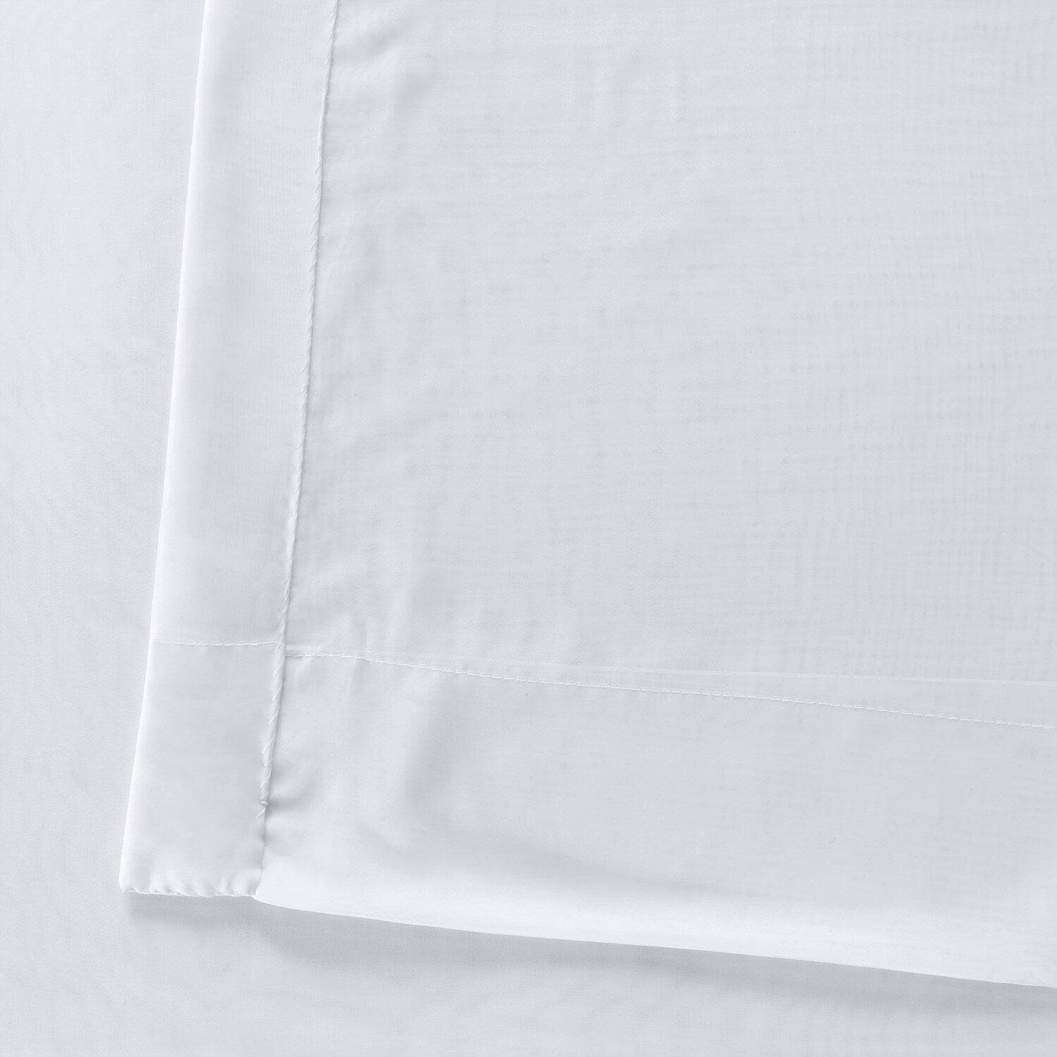 Solid White Sheer Curtain Pair (2 Panels)