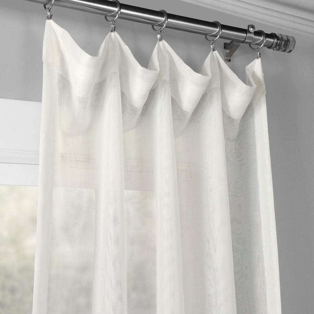 Double Layered Off-White Sheer Curtain