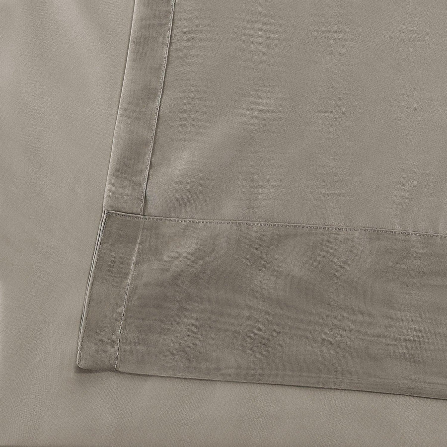 Solid Museum Grey Voile Sheer Curtain Pair (2 Panels) - HalfPriceDrapes.com