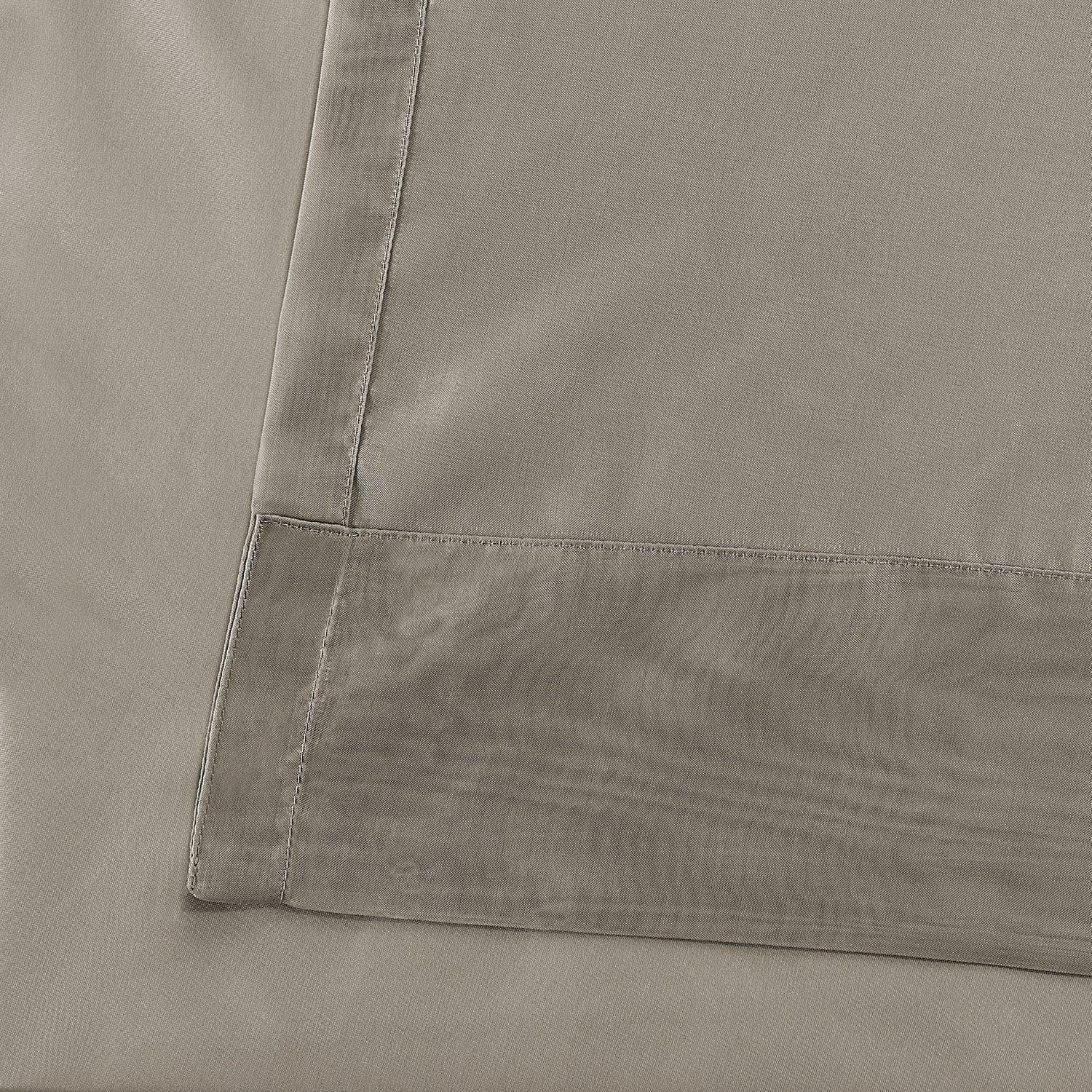 Museum Grey Extra Wide Voile Sheer Curtain - HalfPriceDrapes.com