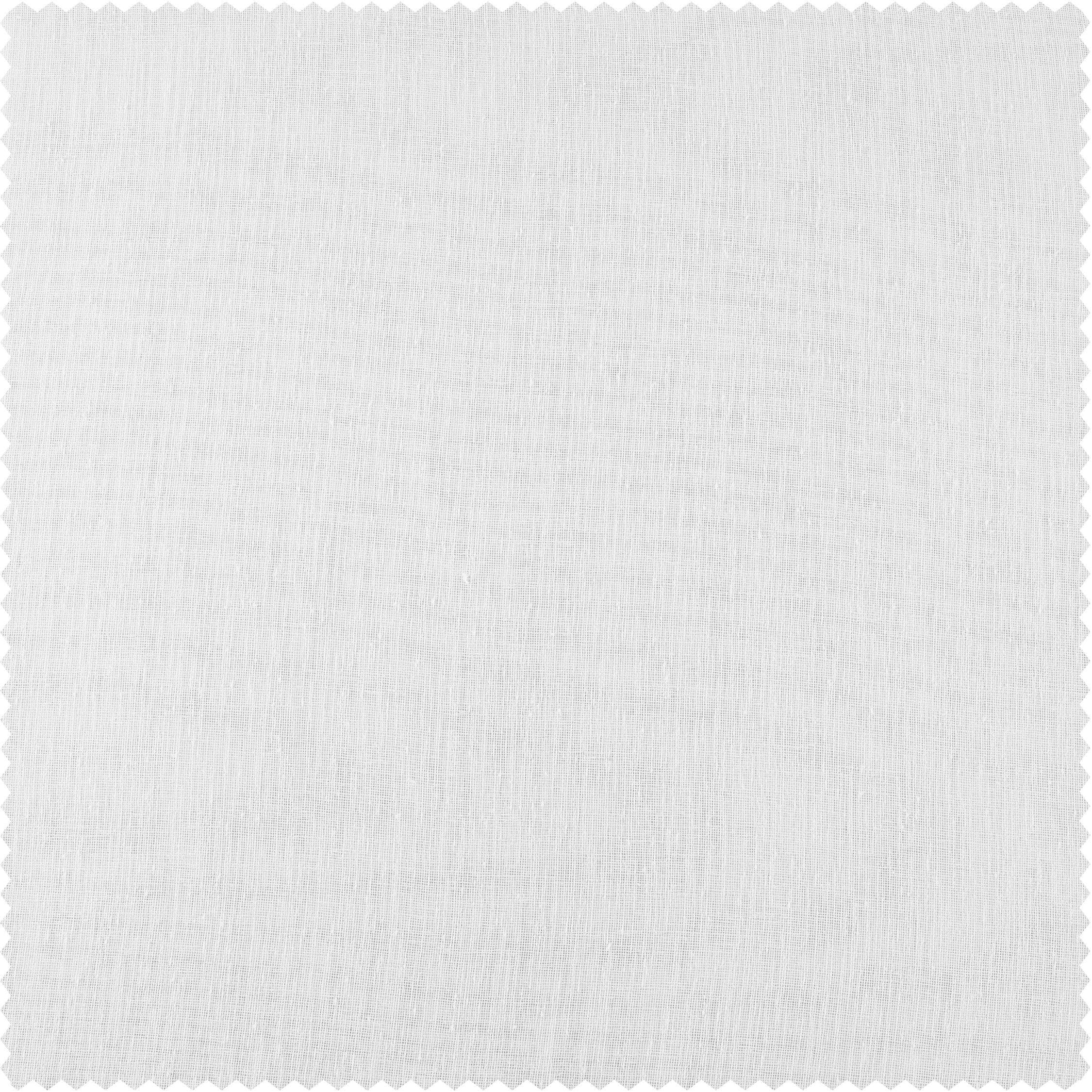 White Orchid Textured Faux Linen Sheer Custom Curtain