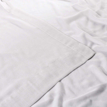 White Orchid Textured Faux Linen Sheer Curtain