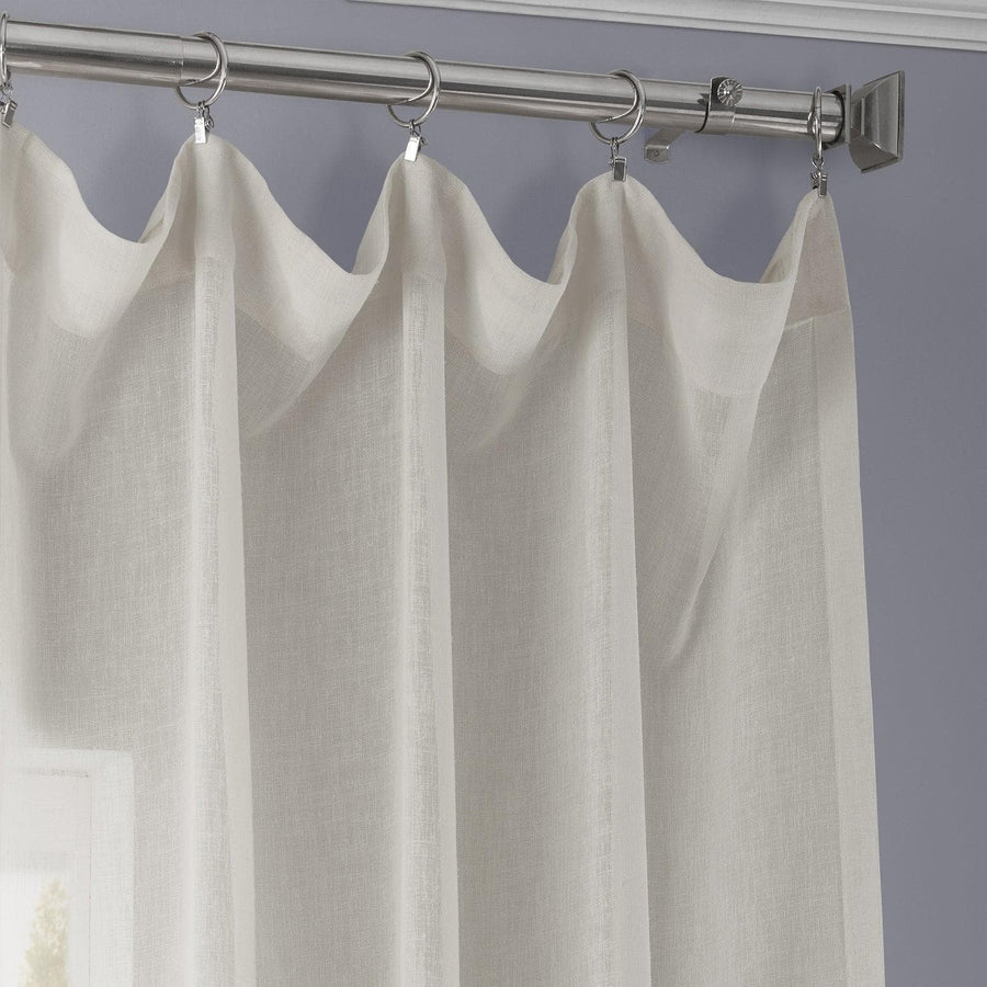 Gardenia Textured Faux Linen Sheer Curtain - HalfPriceDrapes.com