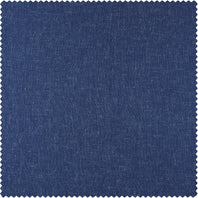 Blue Lapis Textured Faux Linen Swatch - HalfPriceDrapes.com