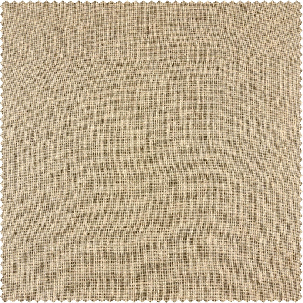 Raffia Tan Textured Faux Linen Swatch - HalfPriceDrapes.com