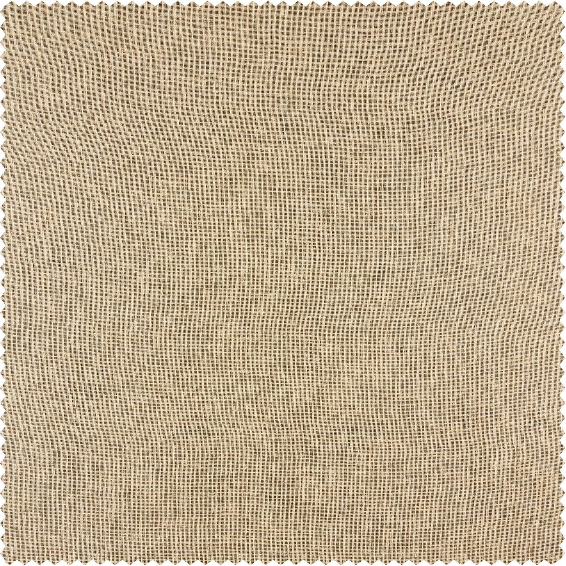 Raffia Tan Textured Faux Linen Swatch - HalfPriceDrapes.com
