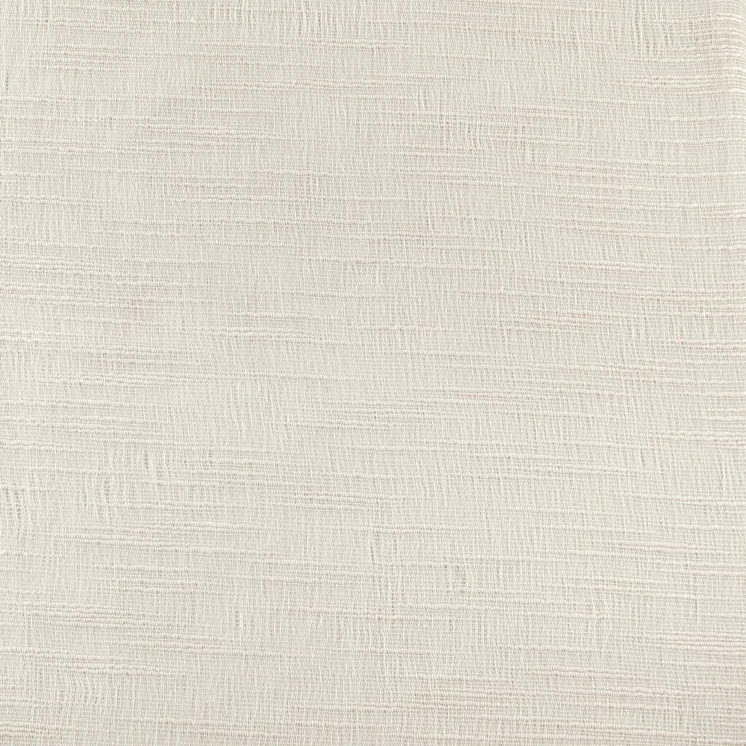 Ivory Open Weave Linen Blend Sheer Curtain