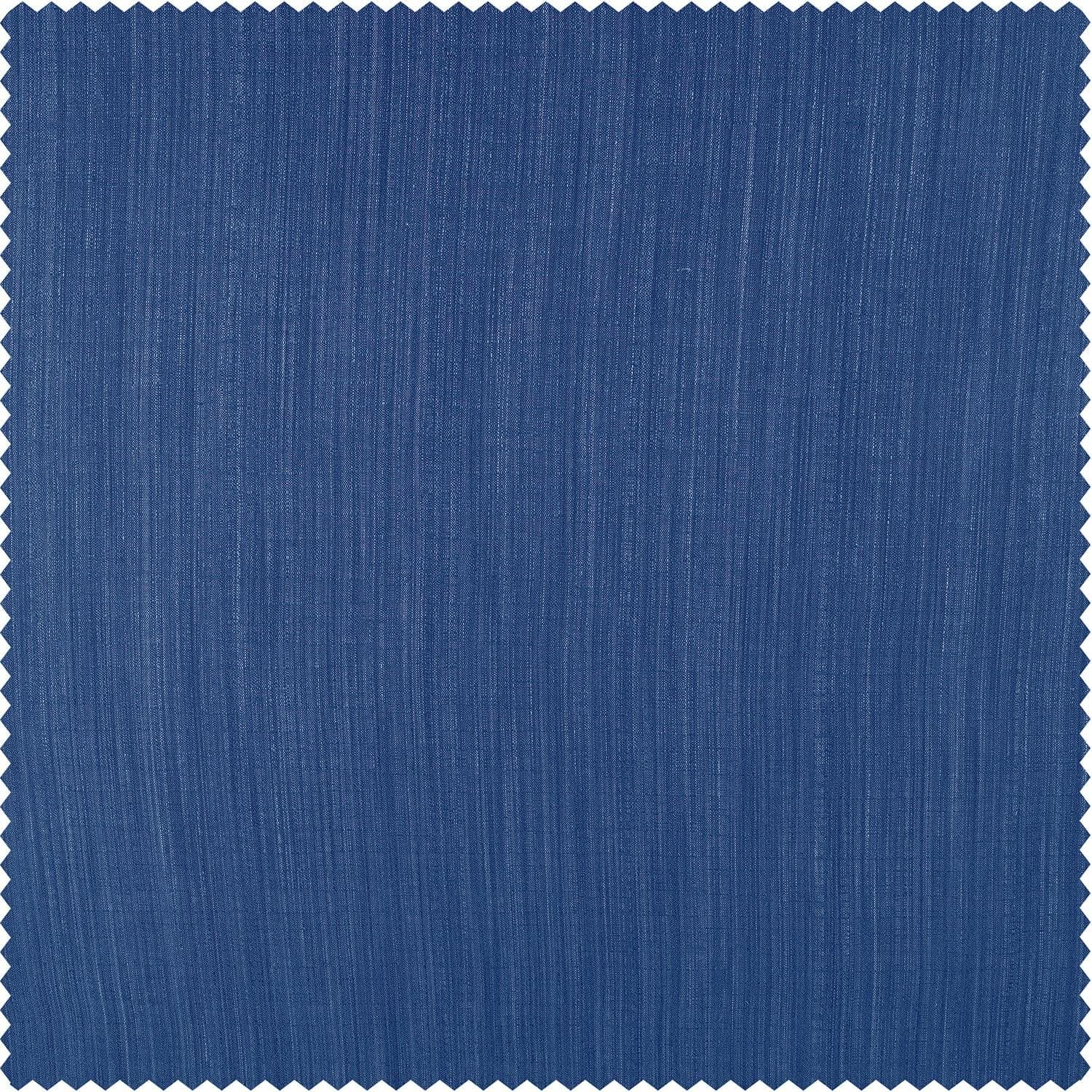 Azure Blue Designer Shantung Faux Silk Cushion Covers - Pair