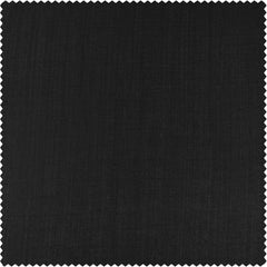 Papillion Black Designer Shantung Faux Silk Cushion Covers - Pair