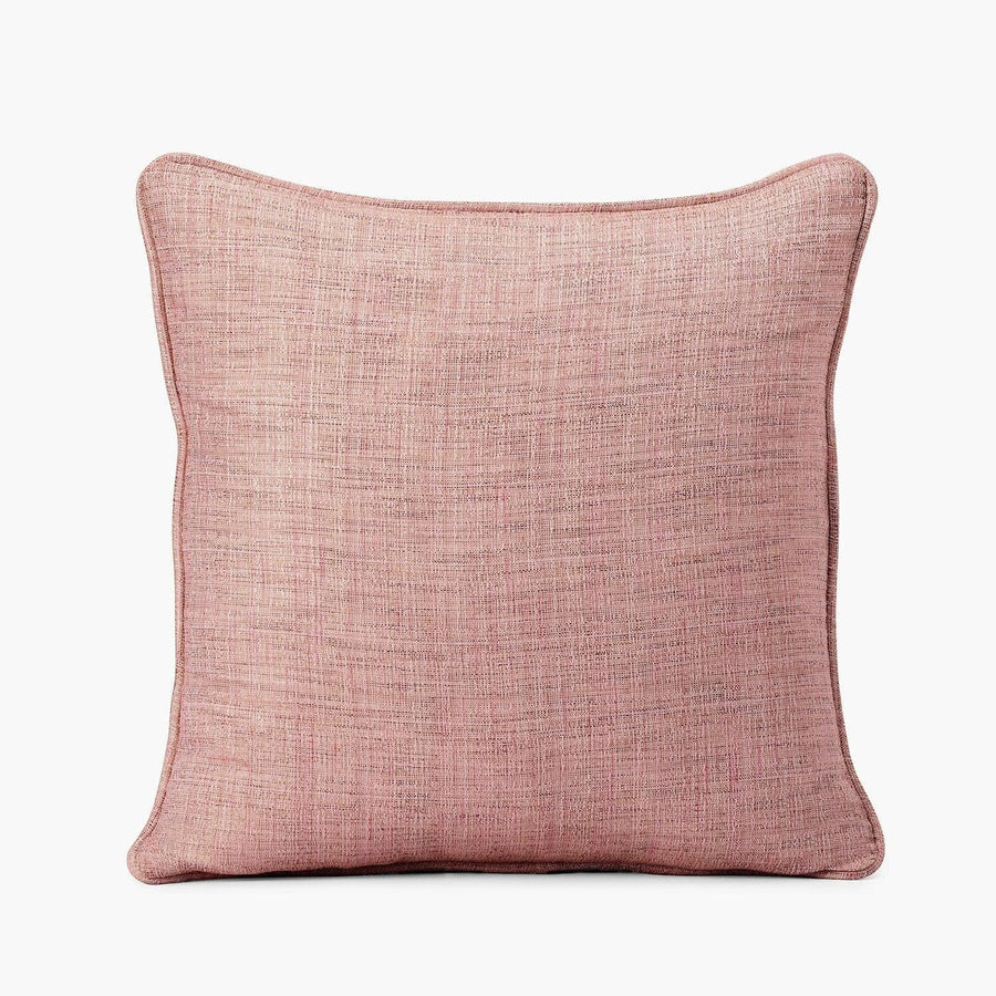 Rosey Pink Faux Raw Silk Cushion Covers - Pair (2 pcs.)