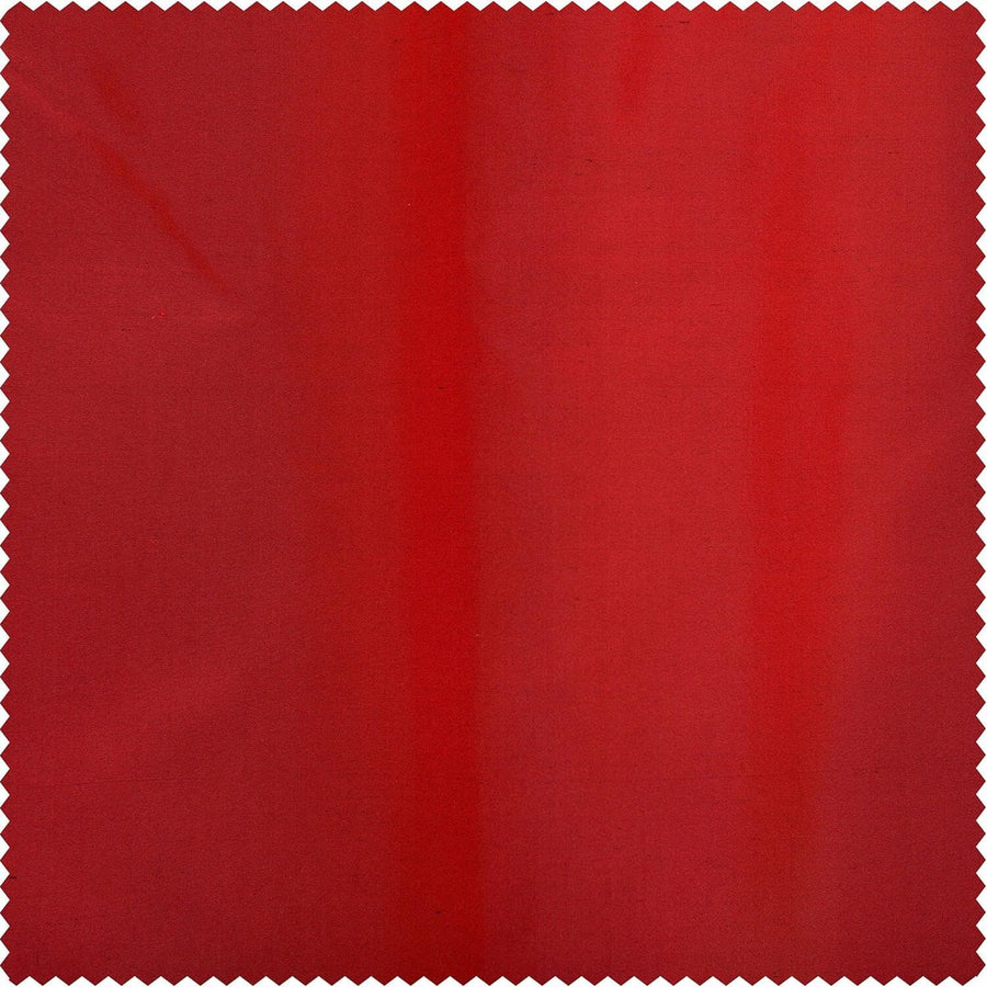 Scarlet Silk Taffeta Swatch - HalfPriceDrapes.com