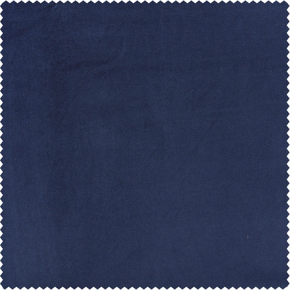 Jewelry Box Blue Vintage Cotton Velvet Swatch - HalfPriceDrapes.com