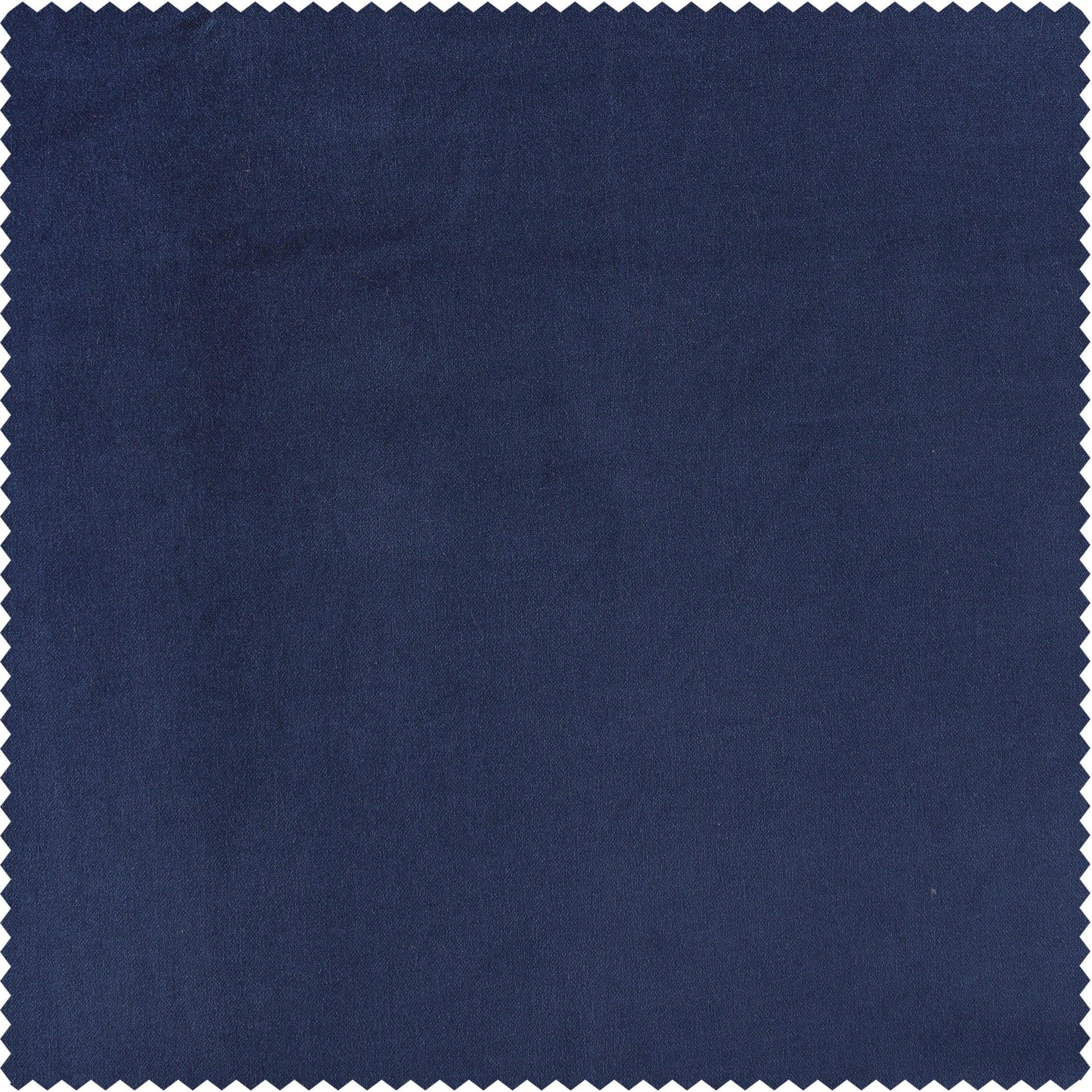 Jewelry Box Blue Vintage Cotton Velvet Swatch - HalfPriceDrapes.com