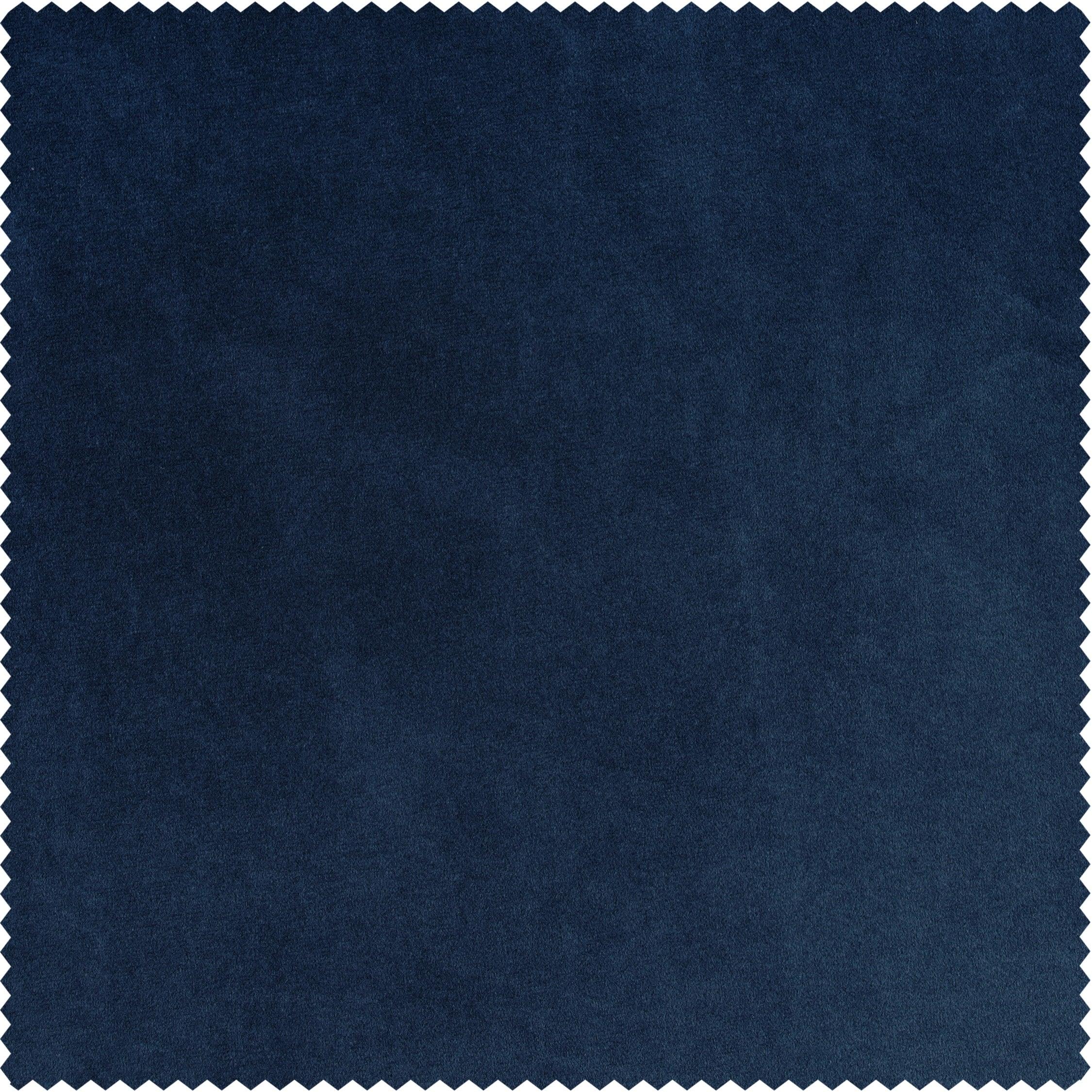 Americana Blue Urban Lush Velvet Custom Curtain