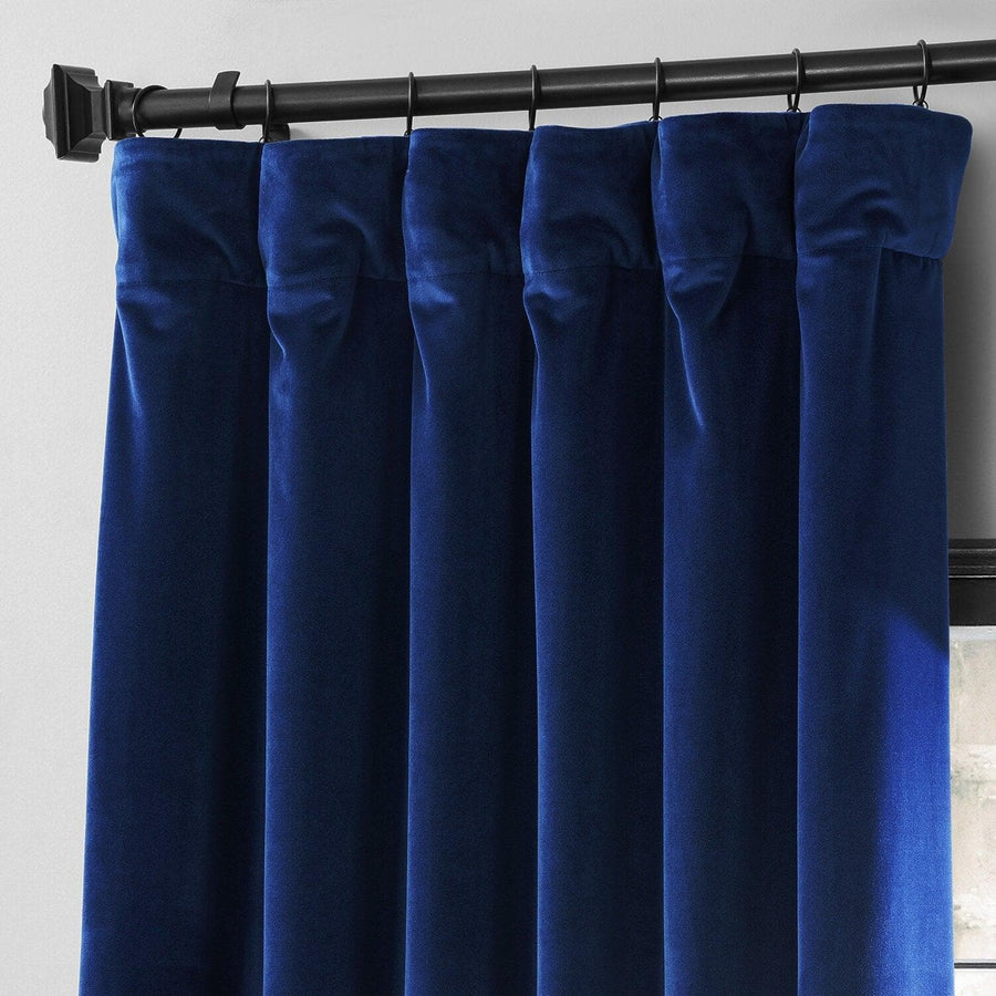 Noche Blue Urban Lush Velvet Curtain