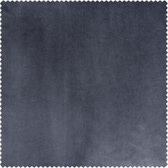 IronStone Grey Urban Lush Velvet Custom Curtain