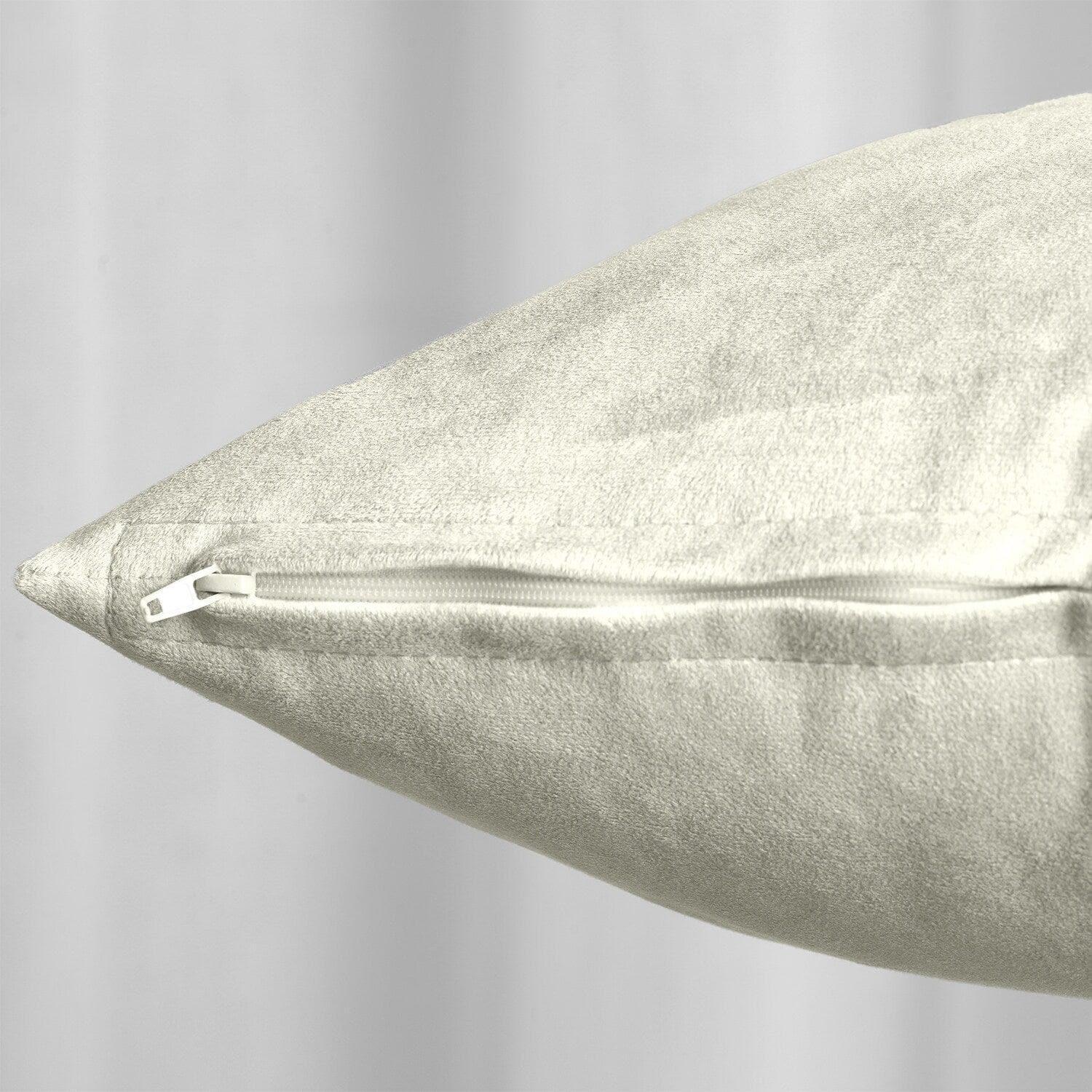 Porcelain White Signature Velvet Cushion Covers - Pair - HalfPriceDrapes.com