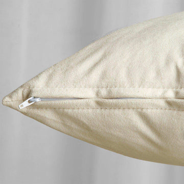 Alabaster Beige Signature Velvet Cushion Covers - Pair - HalfPriceDrapes.com