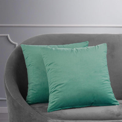 Aqua Mist Signature Velvet Cushion Covers - Pair