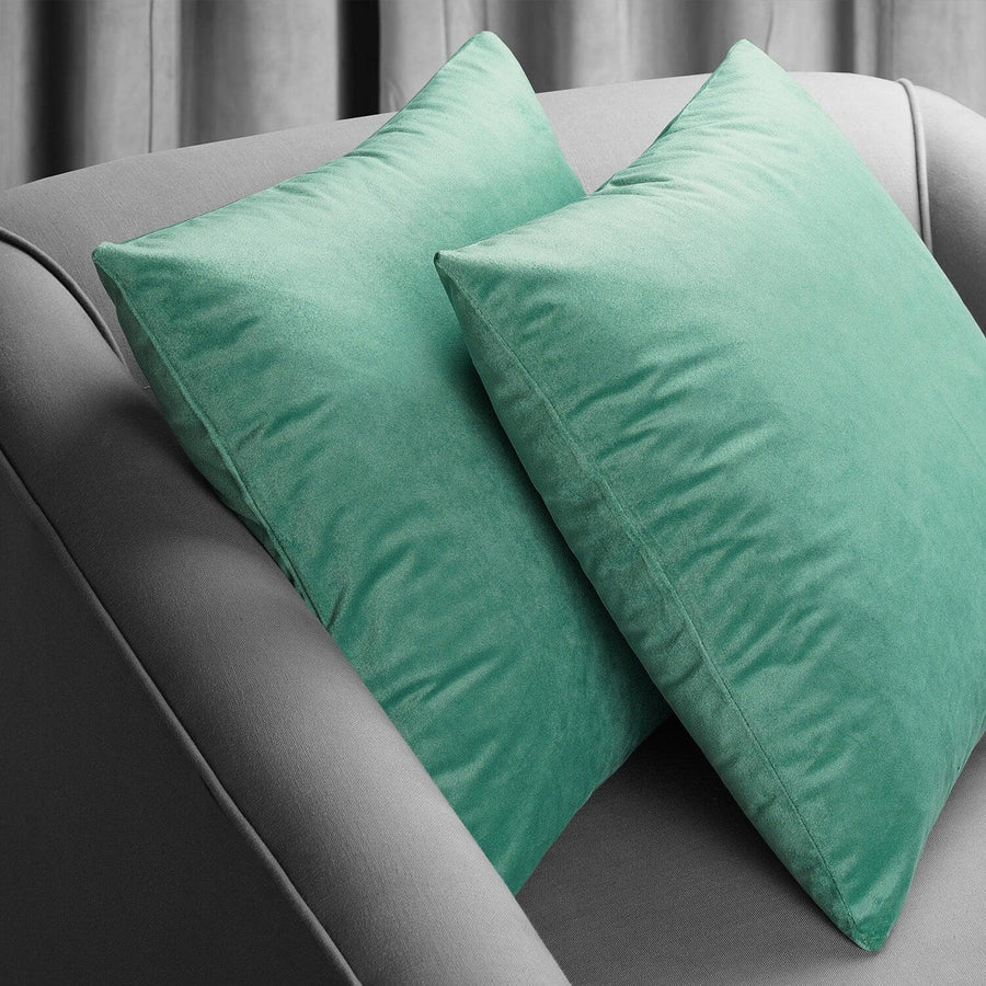 Aqua Mist Signature Velvet Cushion Covers - Pair - HalfPriceDrapes.com