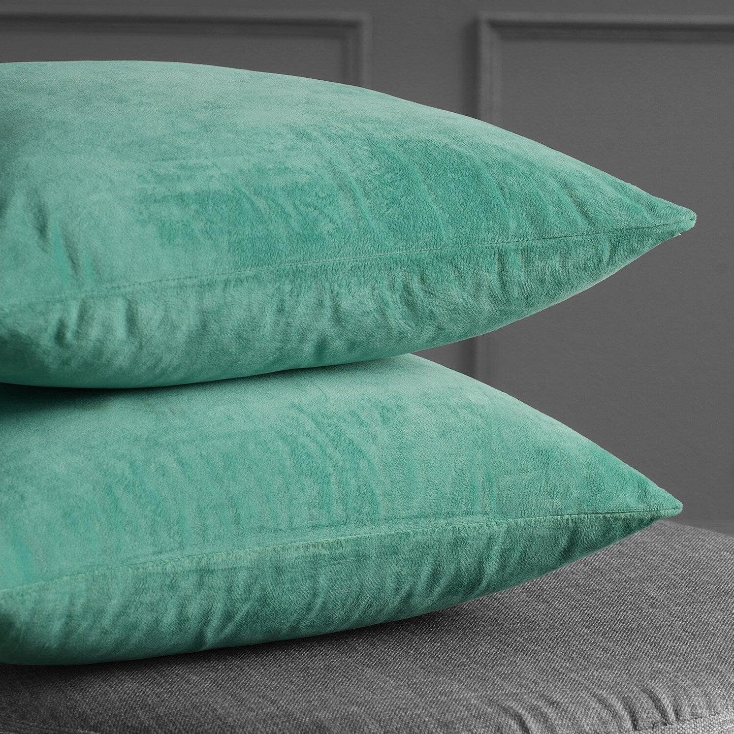 Aqua Mist Signature Velvet Cushion Covers - Pair - HalfPriceDrapes.com