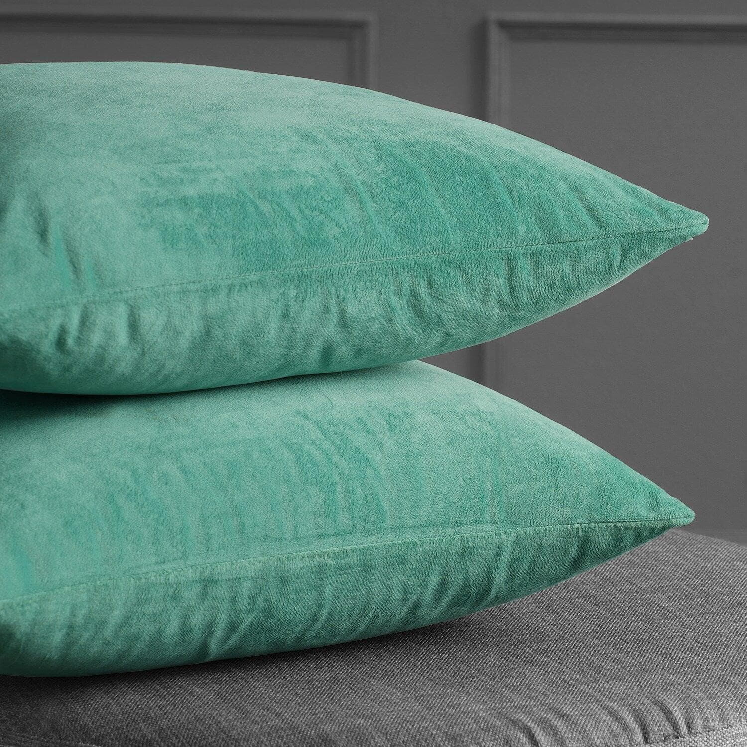 Aqua Mist Signature Velvet Cushion Covers - Pair - HalfPriceDrapes.com