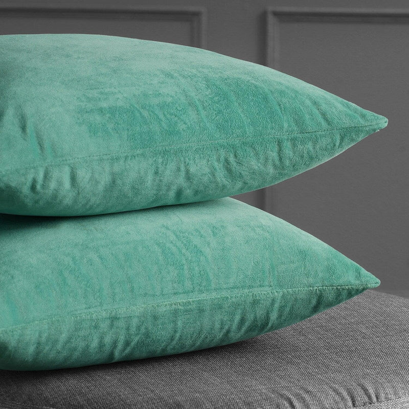Aqua Mist Signature Velvet Cushion Covers - Pair - HalfPriceDrapes.com