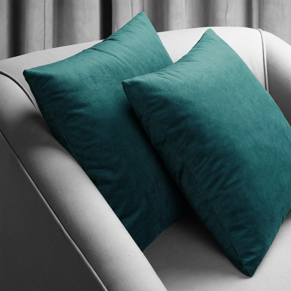Everglade Teal Signature Velvet Cushion Covers - Pair - HalfPriceDrapes.com