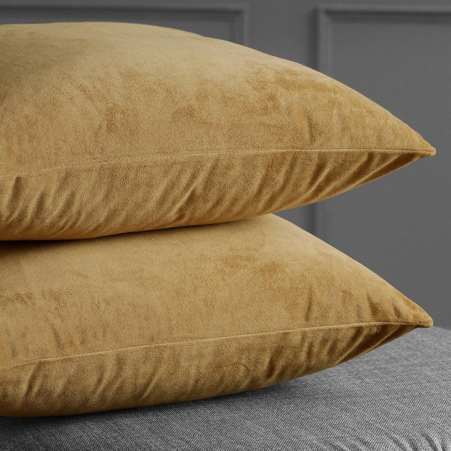 Amber Gold Signature Velvet Cushion Covers - Pair - HalfPriceDrapes.com