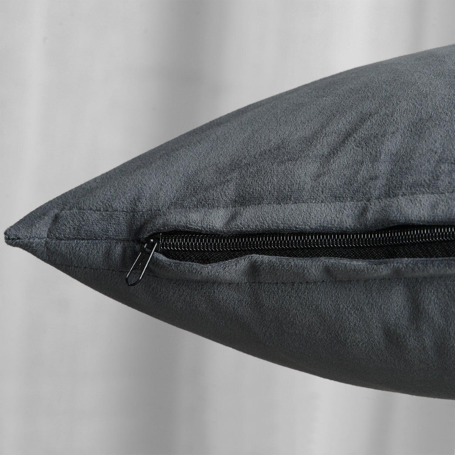 Distance Blue Signature Velvet Cushion Covers - Pair - HalfPriceDrapes.com