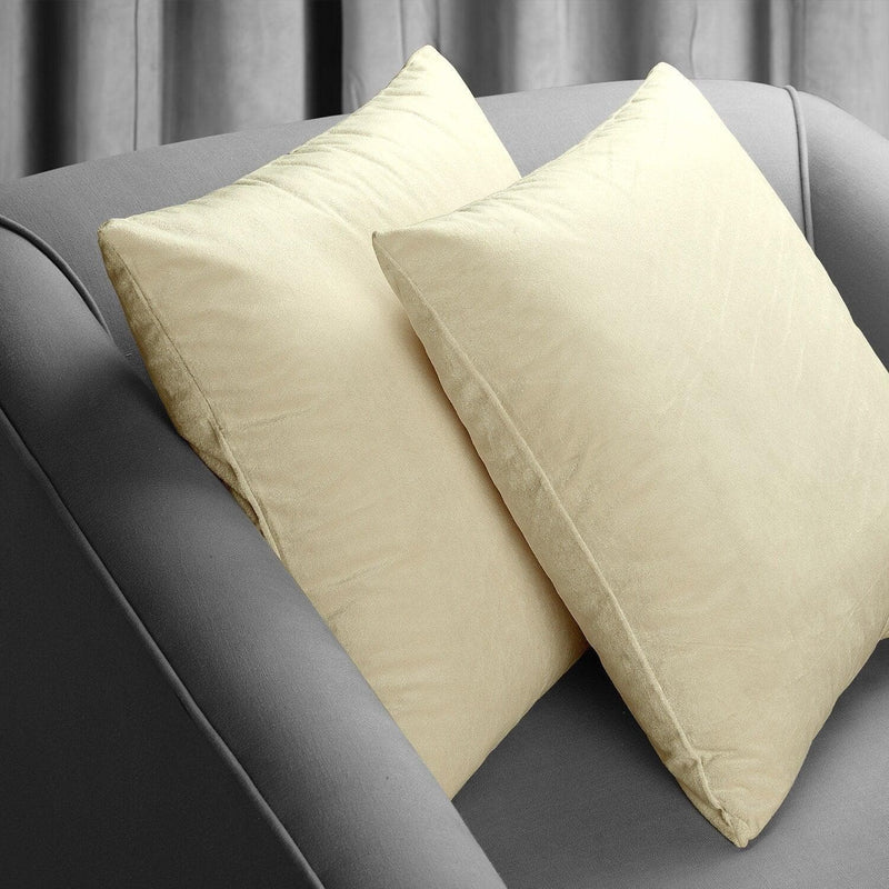 Neutral Ground Signature Velvet Cushion Covers - Pair - HalfPriceDrapes.com