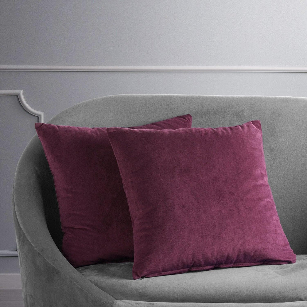 Cabernet Signature Velvet Cushion Covers - Pair - HalfPriceDrapes.com