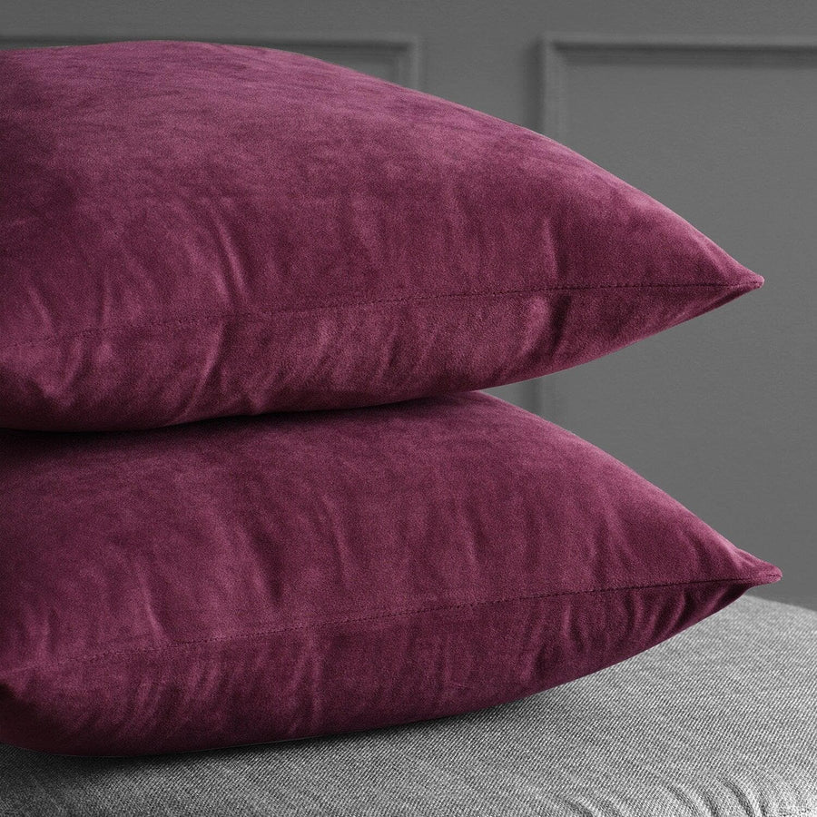 Cabernet Signature Velvet Cushion Covers - Pair - HalfPriceDrapes.com